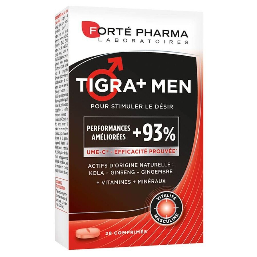 Forté Pharma Tigra+ Men Male Vitality 28 Tablets