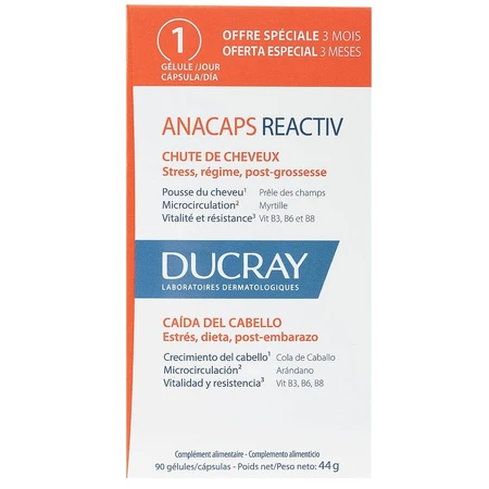 Ducray Anacaps Occasional Hair Loss Reactiv 3x30 Capsules