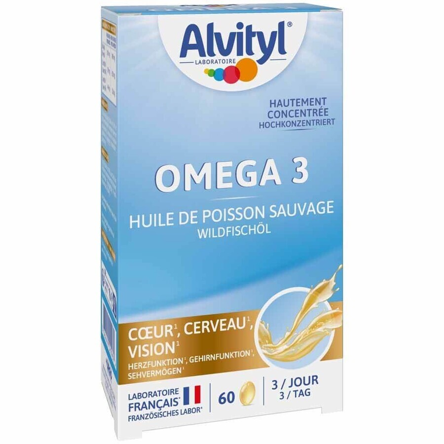 Alvityl Omega 3 Wild Fish Oil 60 Capsules