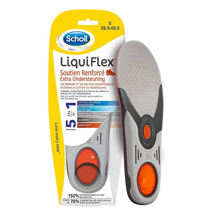Scholl LiquiFlex verstevigde steunzolen voor dames maat 35,5-40,5