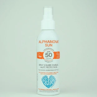 Alphanova Sun Bio-Familien-Sonnenspray SPF50+ Hoher Schutz 150g