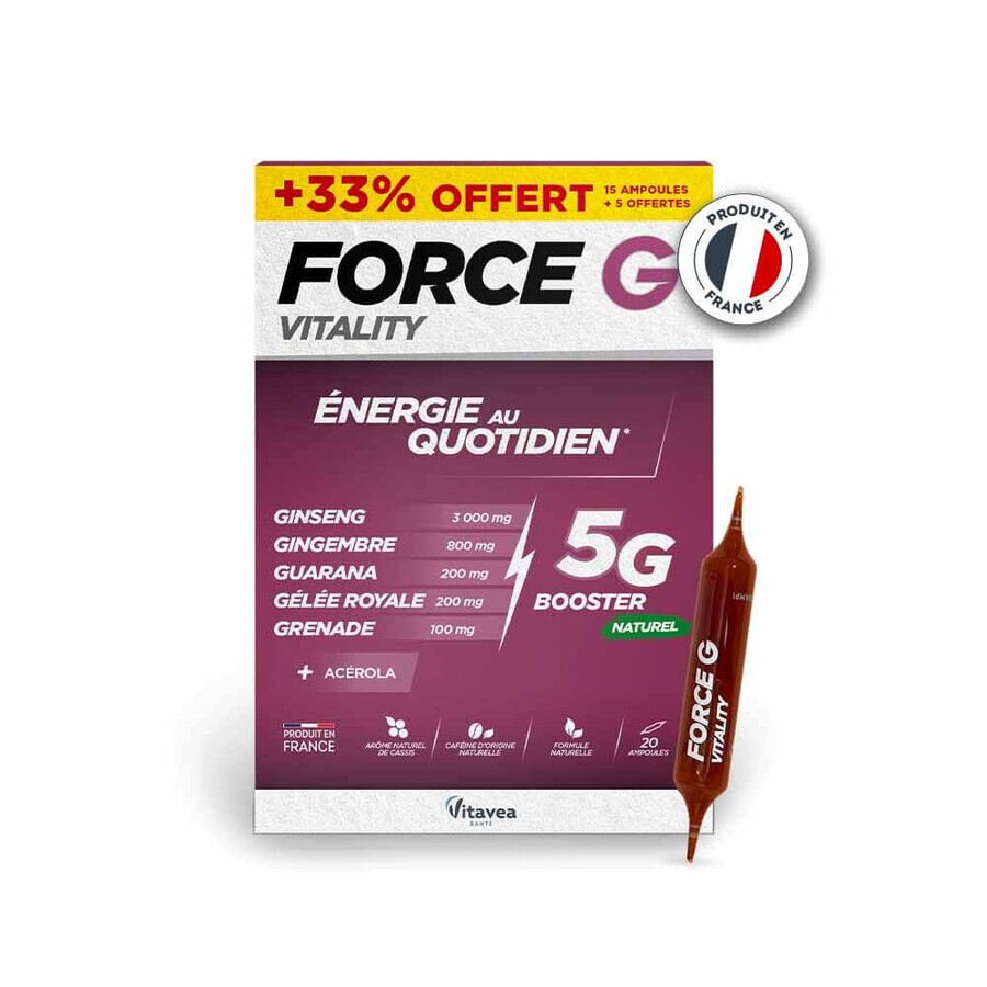 Vitavea Santé Force G Vitalidad Energía Diaria 20 Ampollas