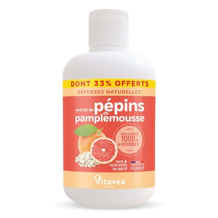 Vitavea Santé Grapefruitkernextrakte Natürliche Abwehrkräfte 200ml + 100ml gratis