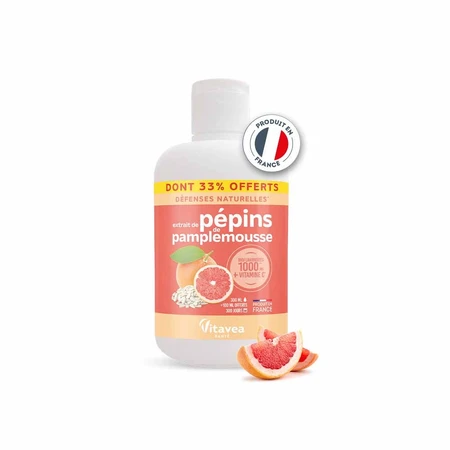 Vitavea Santé Grapefruitkernextrakte Natürliche Abwehrkräfte 200ml + 100ml gratis