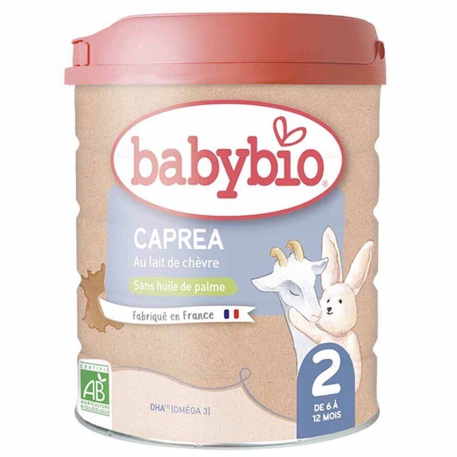 Babybio Caprea 2 Lait En Poudre Bio De 6 mois à 12 mois 800g