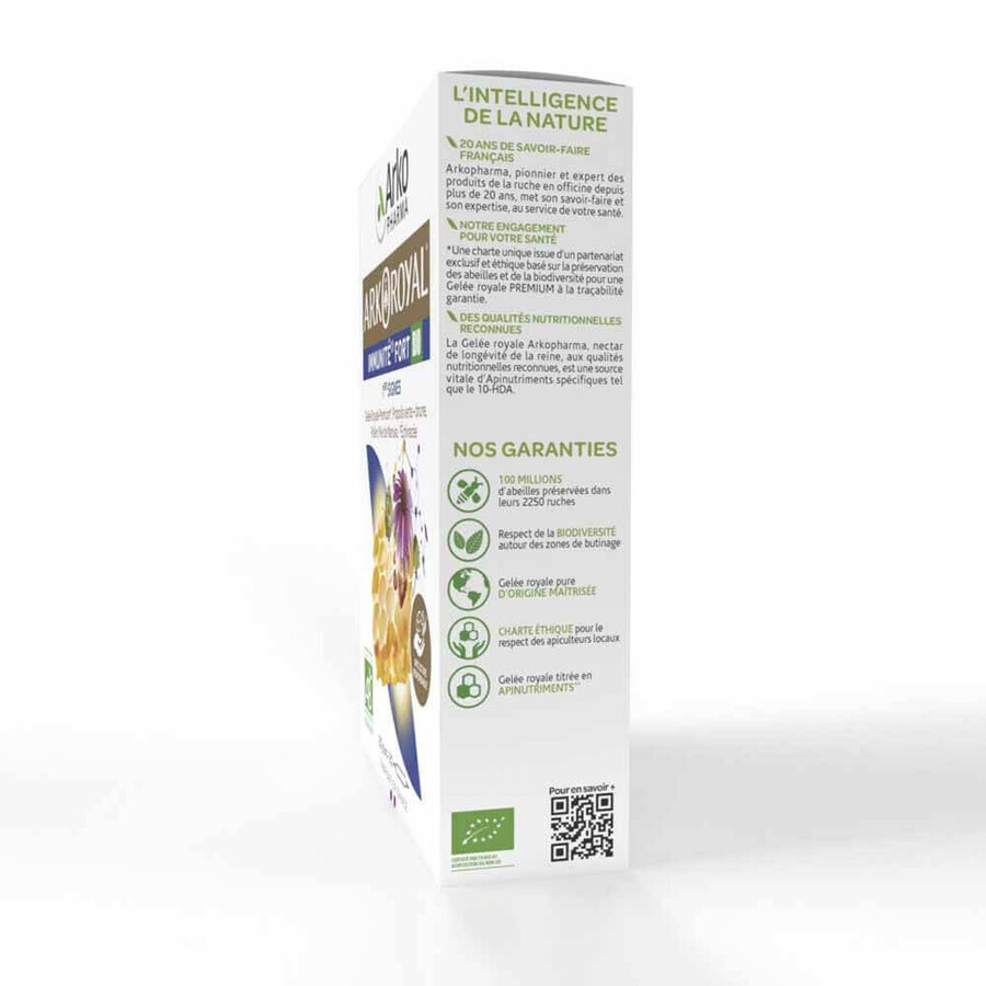 Arkopharma Arkoroyal Immune Defenses Fort Bio Royal Jelly, Propolis 20 vials