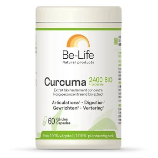 Be-Life Curcuma + Piperine 2400 Bio 60 gélules