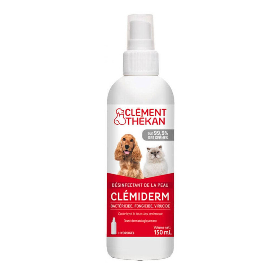 Clement-Thekan Clémiderm Spray Désinfectant De La Peau Pour Tous Les Animaux 150ml