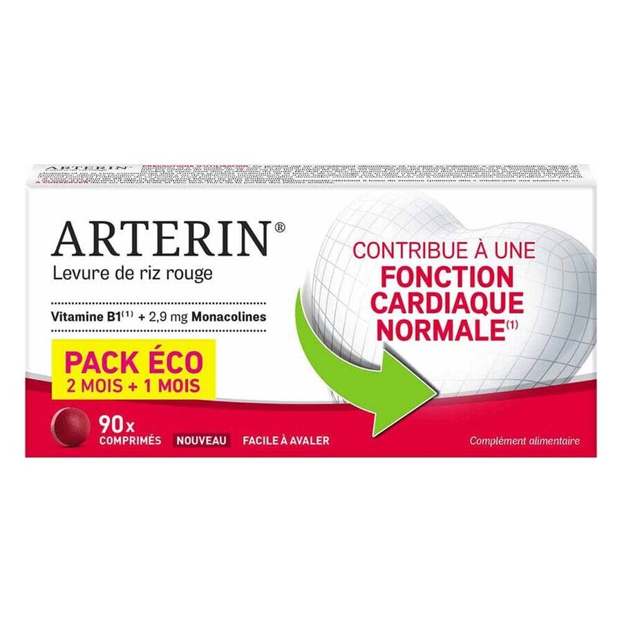 Omega Pharma Arterin Levure de Riz Rouge Pack éco x90 comprimés
