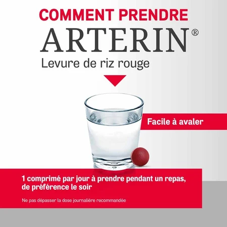 Omega Pharma Arterin Levure de Riz Rouge Pack éco x90 comprimés