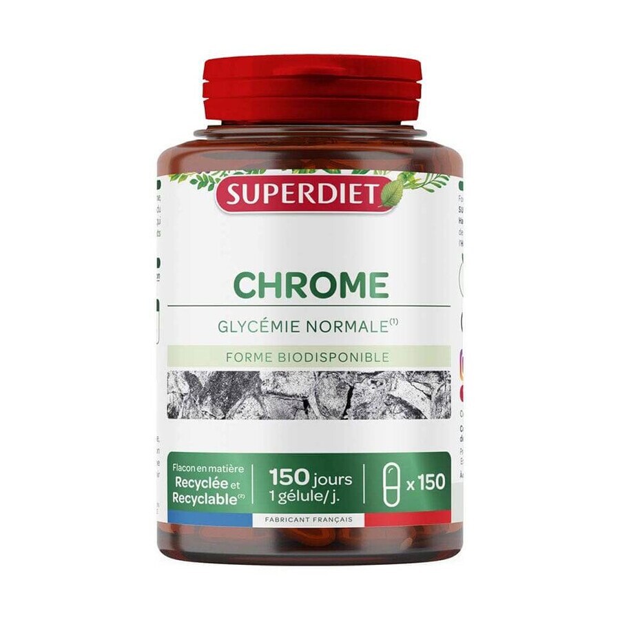 Acquista Superdiet Cromo picolinato Glycémie Normale 150 capsule Superdiet Cromo picolinato Glycémie Normale 150 capsule