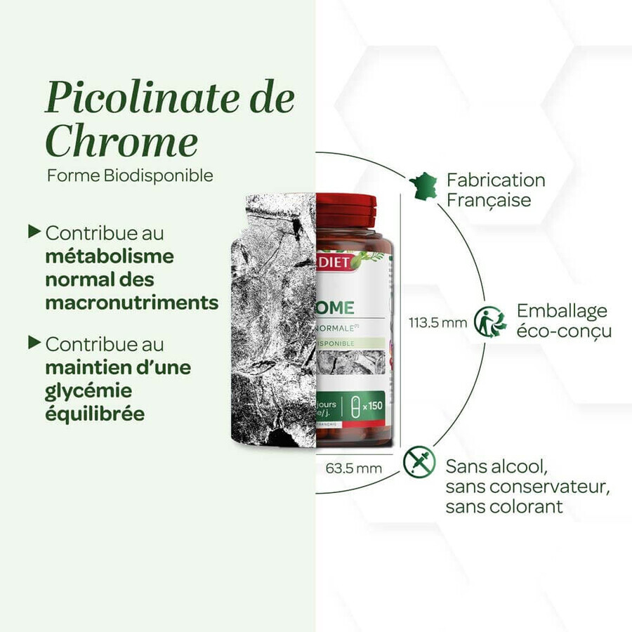 Superdiet Cromo picolinato Glycémie Normale 150 capsule Superdiet Cromo picolinato Glycémie Normale 150 capsule
