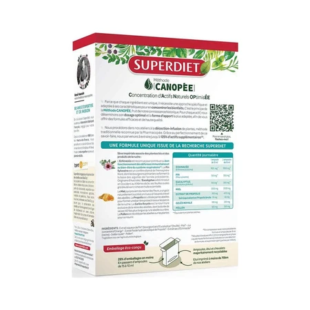 Superdiet Seve Imperiale Biologico 20 Inmunité et Respiration 20 Ampollas