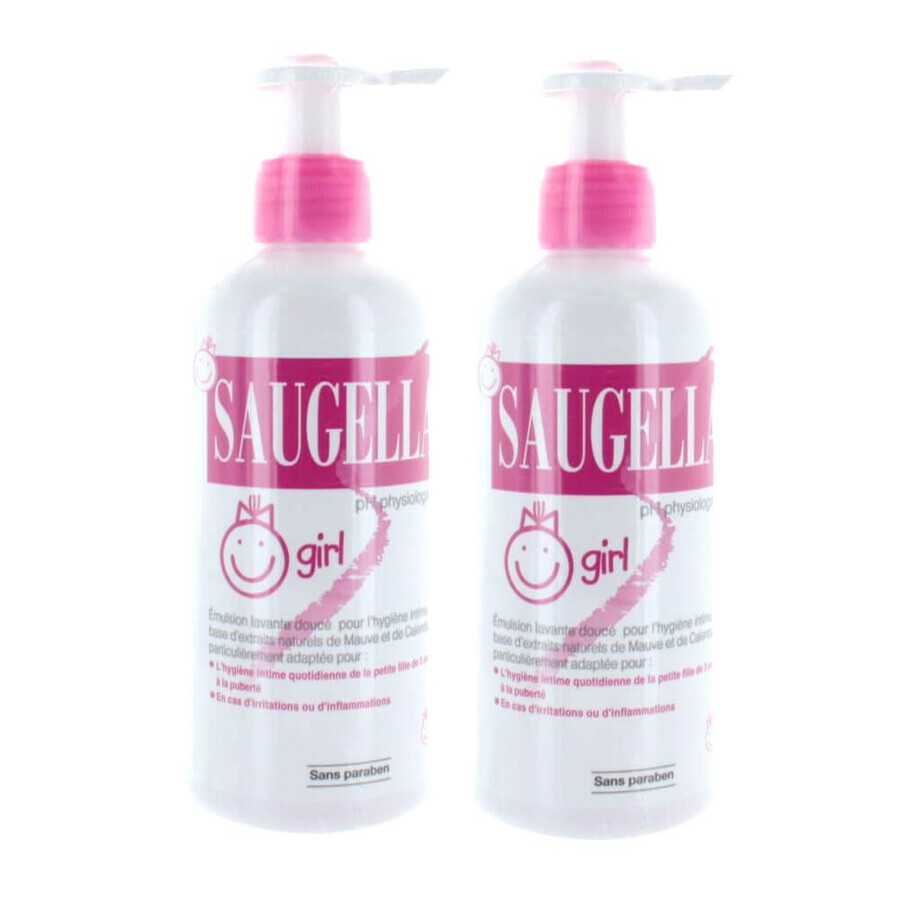 Cumpără Saugella Girl Emulsie de curățare delicată 2x200ml Saugella Girl Emulsie de curățare delicată 2x200ml