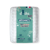 Dodie Sticks with safety ends 100% organic cotton with paper stem from the early days x60
