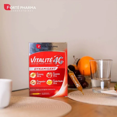 Forté Pharma Vitalité 4G Vitalite Energizing 30 Vials 20 + 10 ampoules offertes