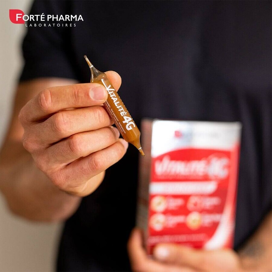 Forté Pharma Vitalité 4G Vitalite Energising 30 ampullen 20 + 10 ampullen offertes