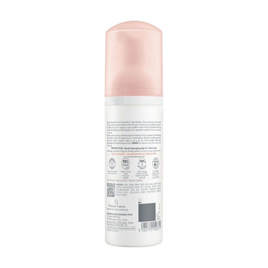 Avène Les Essentiels Reinigingsschuim Gevoelige Huid Normaal of Gecombineerd Peaux Sensibles A Mixtes 150ml