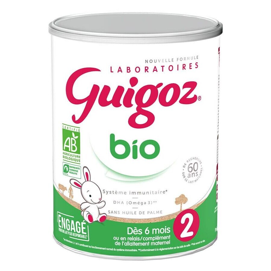 Shop Guigoz Bio-Milchpulver 6 bis 12 Monate 800g Guigoz Bio-Milchpulver 6 bis 12 Monate 800g
