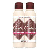 Cavaillès Absorb + Deodorante Spray Antitraspirante 48h Uomo 2x150ml
