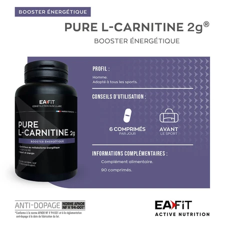 Eafit Reines L-Carnitin 90 Gelule 2g
