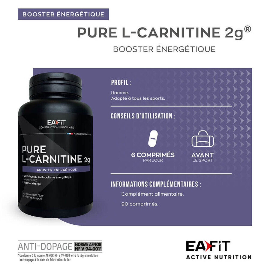 Eafit Pure L-carnitina 90 Gelule 2g