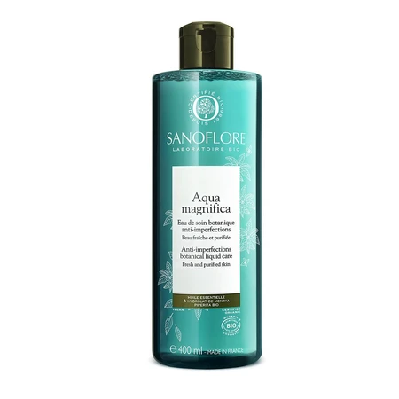 Sanoflore Magnifica Loción Facial Aceites esenciales Piel grasa con tendencia acneica 400ml