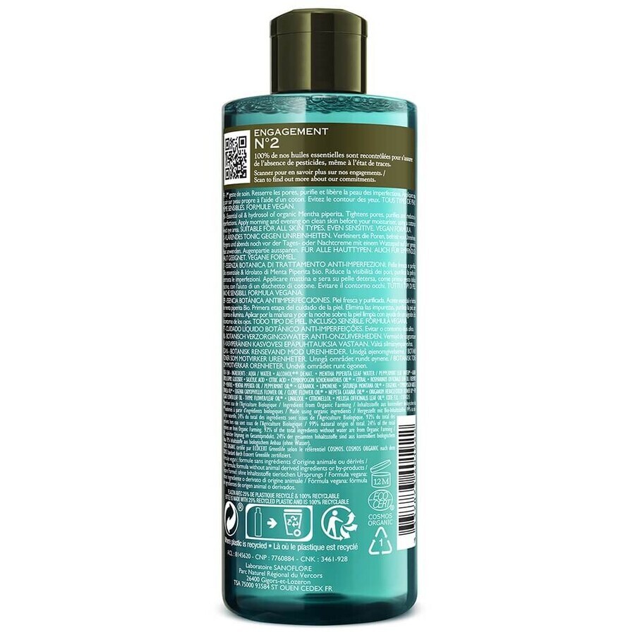 Sanoflore Magnifica Loțiune facială Uleiuri esențiale Piele grasă cu tendință acneică 400ml