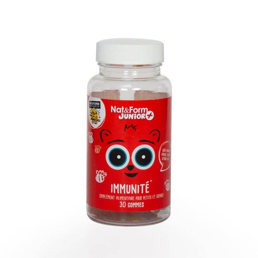 Nat&Form Immune Defences Junior 30 dulciuri în formă de urs