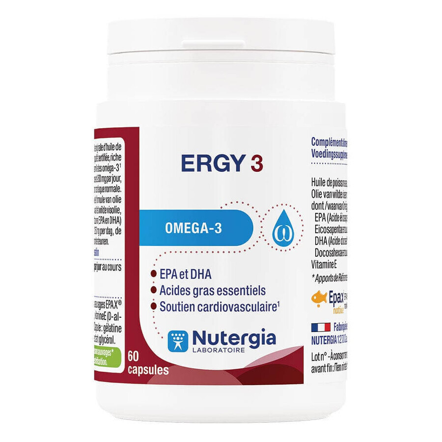 Nutergia Ergy 3 Omega 3 60 capsules