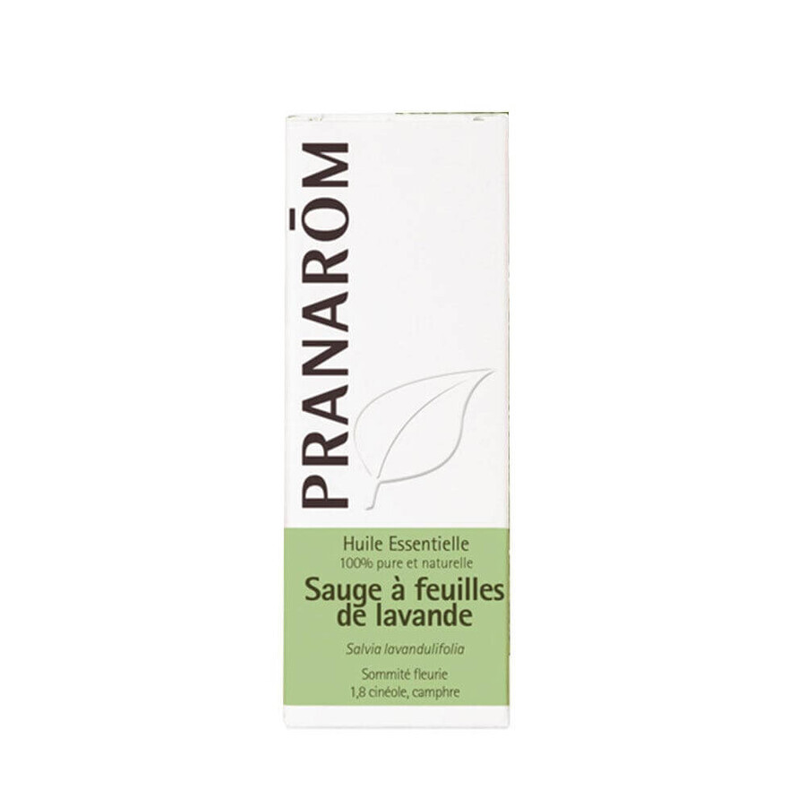 Pranarôm Les Huiles Essentielles Huile Essentielle De Sauge A Feuilles De Lavande Bio Sommite Fleurie 10ml