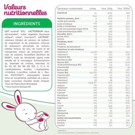 Guigoz Organic Milk Powder 1 From birth to 6 months 800g