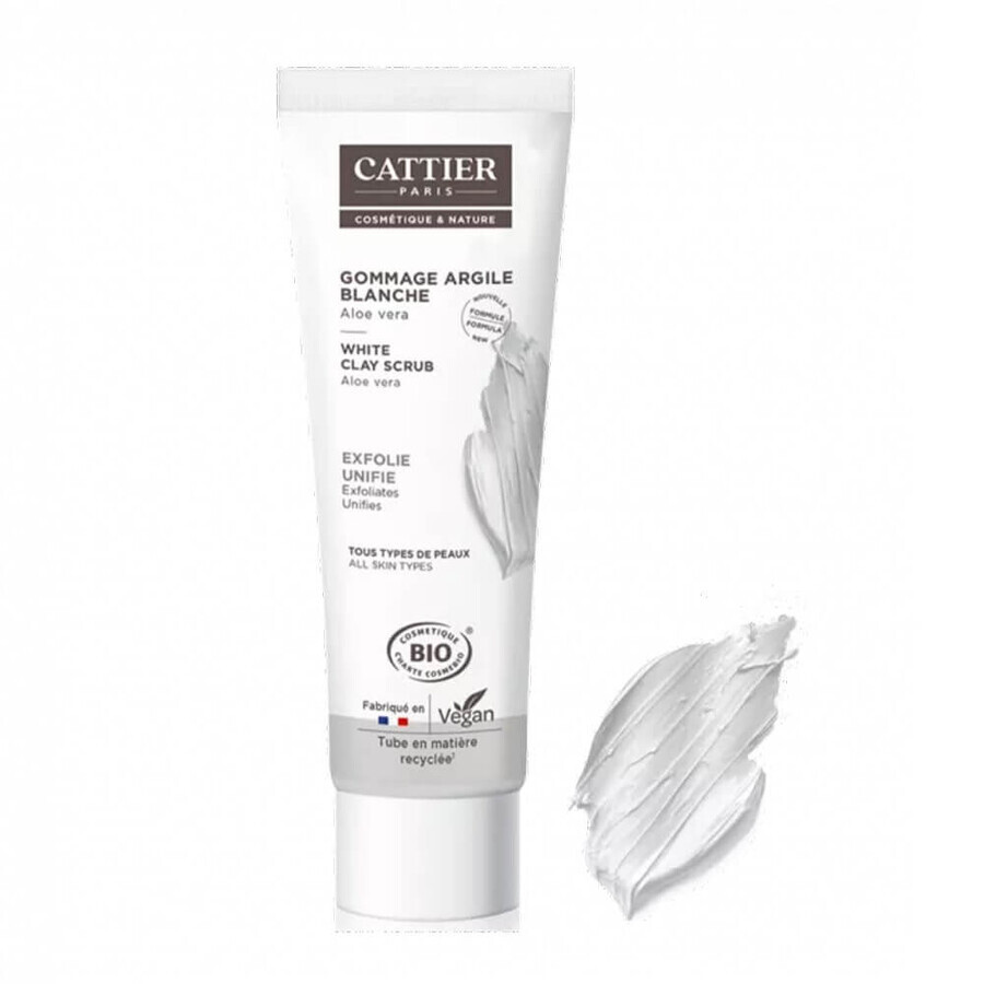 Cattier White Clay and Aloe Vera Facial Scrub 100ml