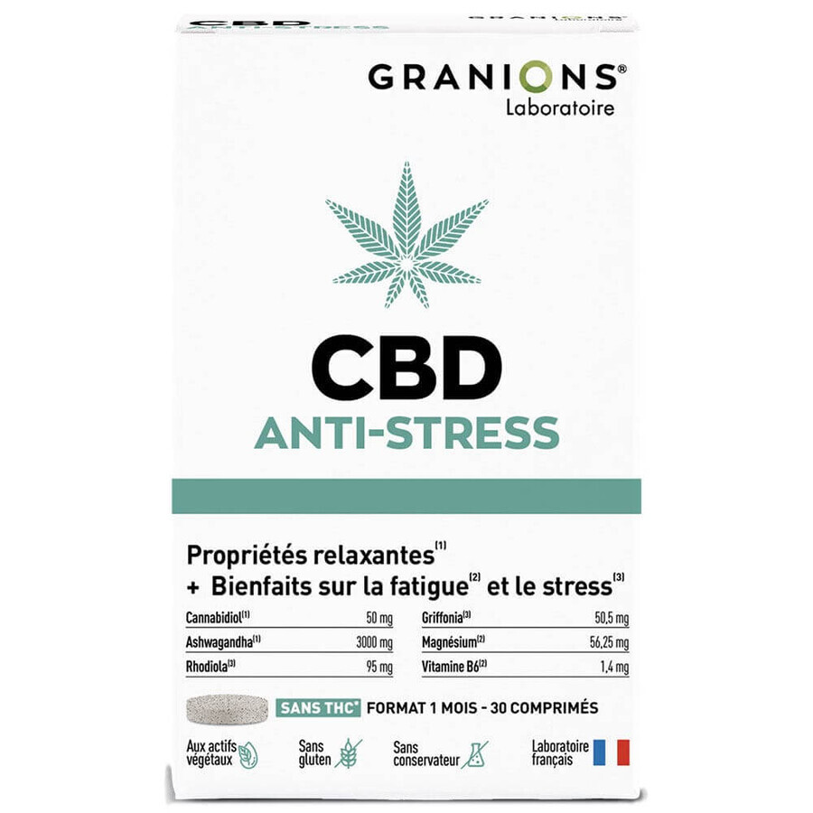 Granions CBD Anti-stress 30 Tablets