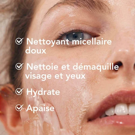 Bioderma Crealine Gel nettoyant moussant visage Peaux sensibles 100ml