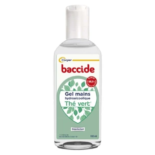 Baccide Gel Mains Désinfectant Hydroalcoolique Thé Vert Peaux sensibles 100ml