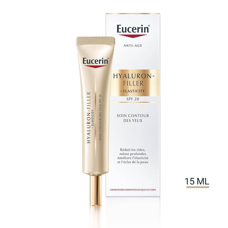 Eucerin Hyaluron-Filler + Elasticity Crema Contorno de Ojos FPS15 Piel Madura 15ml