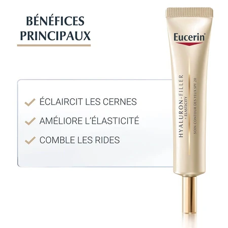 Eucerin Hyaluron-Filler + Elasticity Crema Contorno de Ojos FPS15 Piel Madura 15ml