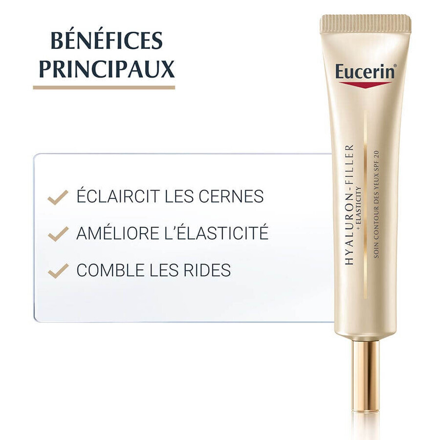 Eucerin Hyaluron-Filler + Elasticity Crema Contorno de Ojos FPS15 Piel Madura 15ml Eucerin Hyaluron-Filler + Elasticity Crema Contorno de Ojos FPS15 Piel Madura 15ml