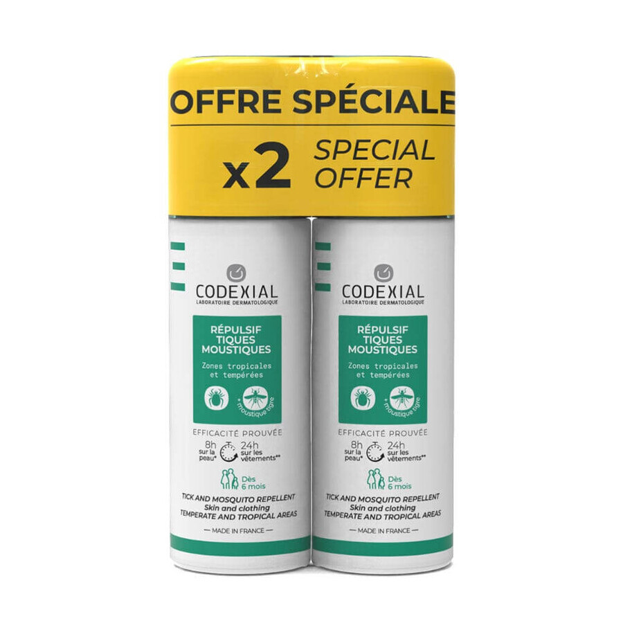 ENO Laboratoire Codexial Anti-Bite Repellent gegen Zecken und Mücken 2x75ml