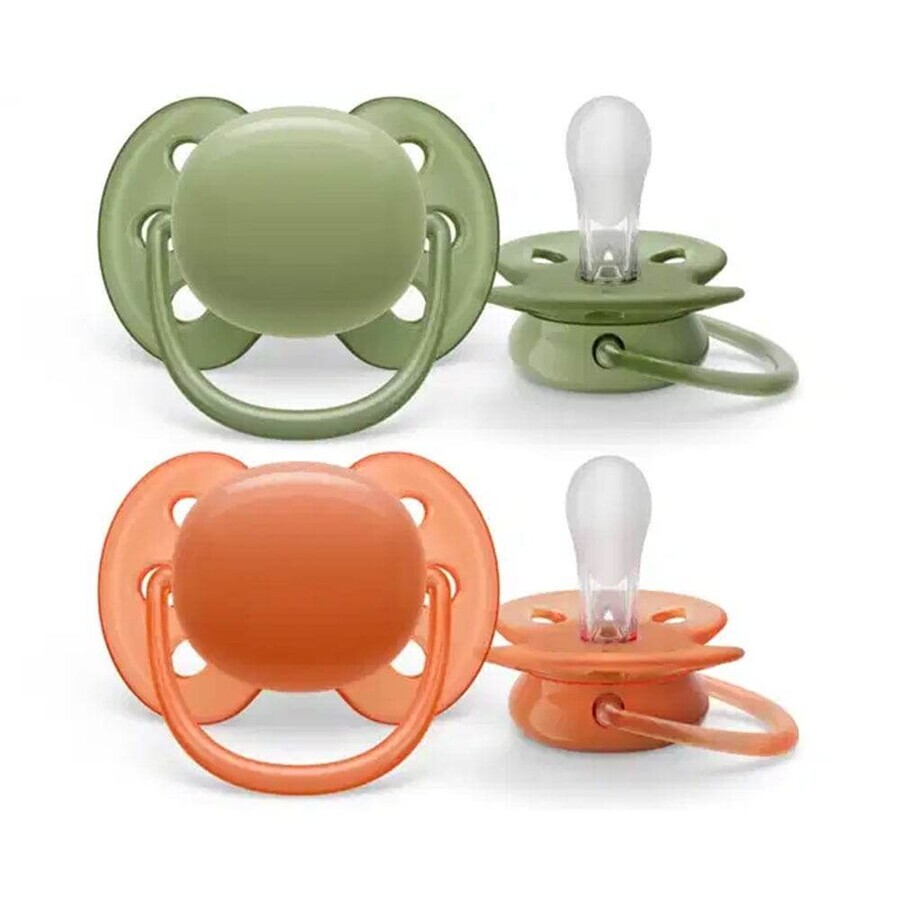 Buy Avent Ultra Soft Orthodontic Soothers 18 months Very sensitive skin x2 Avent Ultra Soft Orthodontic Soothers 18 months Very sensitive skin x2