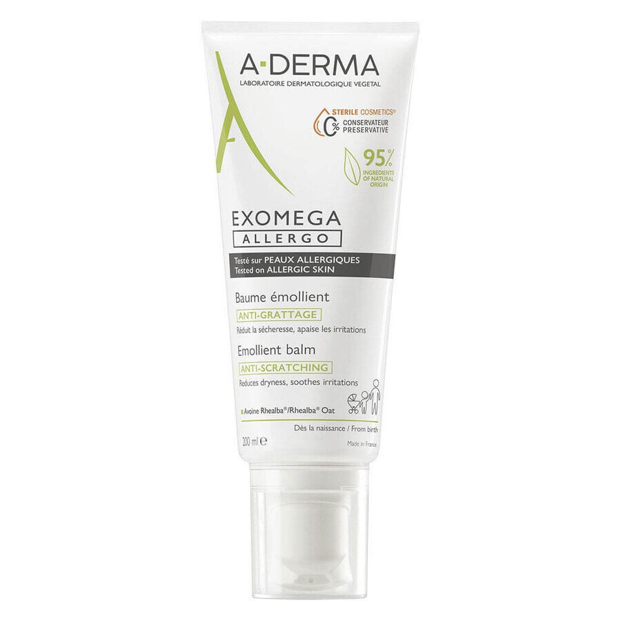 A-Derma Exomega Allergo Anti-scratch Emollient Balm Allergic Skin 200 ml
