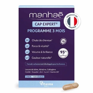 Manhaé Cap Expert 15+ Haar 120 Kapseln