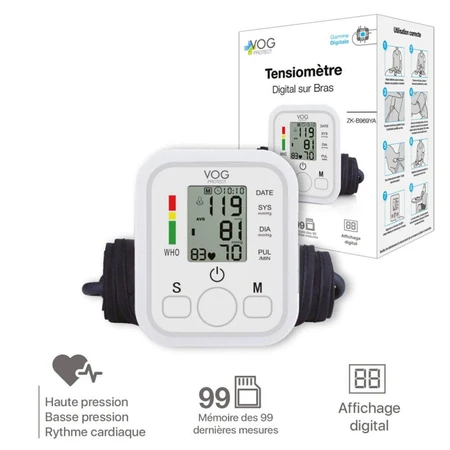 Tensiómetro digital de brazo Vog Protect ZK-B869YA