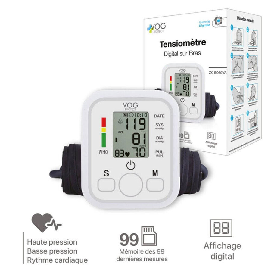 Vog Protect digitale arm bloeddrukmeter ZK-B869YA