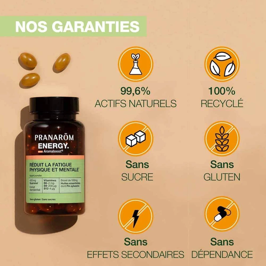 Pranarôm Aromaboost Energía 60 Caspoles