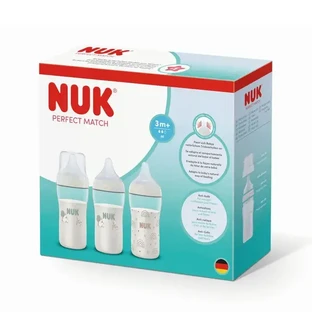 Nuk Perfect Match Baby Bottle 3 Months and More 3x260ml