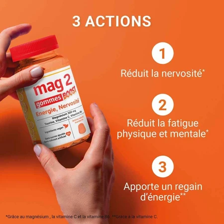 Mag 2 Energy Boost nerviosismo 45 Encías