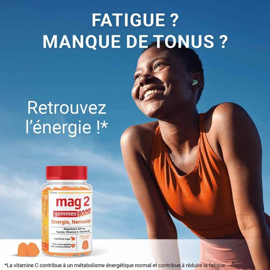 Mag 2 Energy Boost nerviosismo 45 Encías