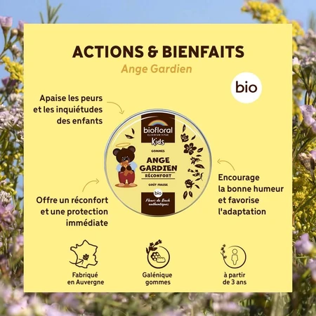 Biofloral Niños Ángel de la Guarda Confort Goma de Mascar Bio 45g